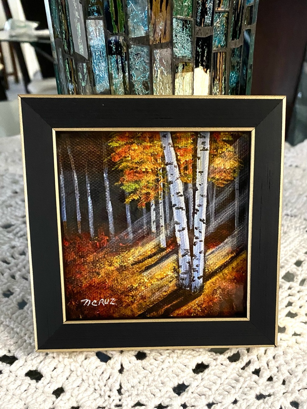 Hand Crafted Art Print -“Birch Trees”